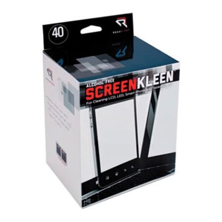 Read Right® Alcohol-Free Screen Kleen Cleaning Wipes, 40/Box - REARR1391